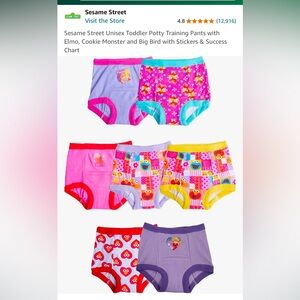 Sesame Street Unisex Toddler Potty Training Pants